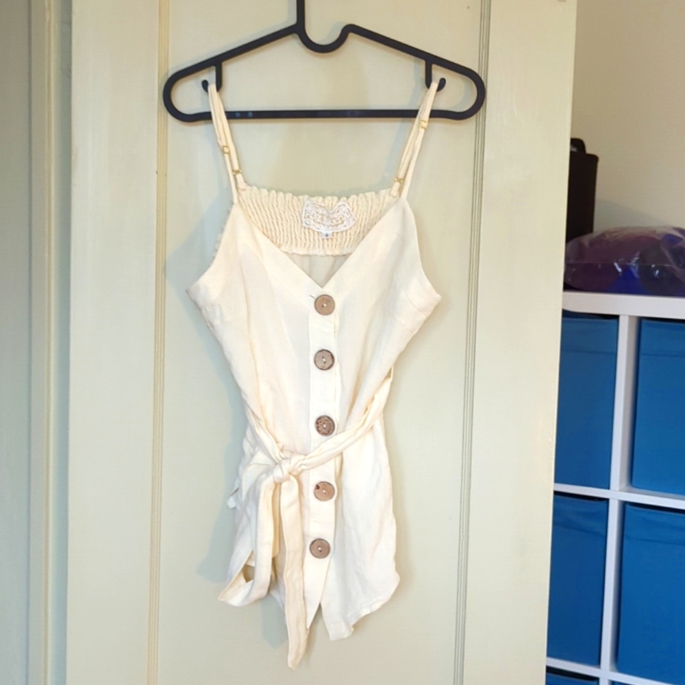 Linen tank top camisole